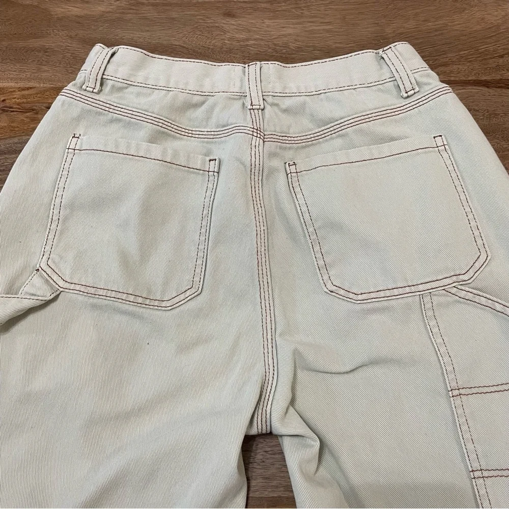Simple Society Carpenter Super High Rise Light Tan Cotton Jeans‎ Size 9 Y2K